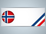 Norway Country Set of Banners