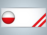 Poland Country Set of Banners