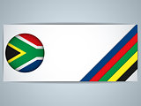 South Africa Country Set of Banners