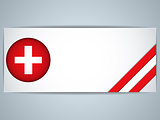 Switzerland Country Set of Banners