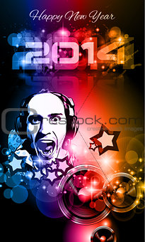 2014 New Year's Party background for Club Flyers