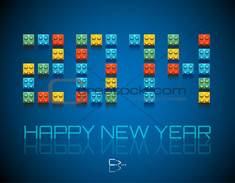 2014 Happy New Year background 