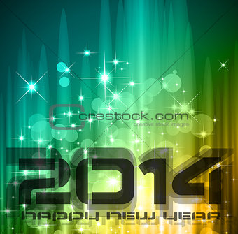 2014 New Year Colorful Background