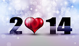 2014 New Year Colorful Background 