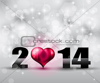 2014 New Year Colorful Background