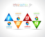 Infographic Design Template with modern flat style. 