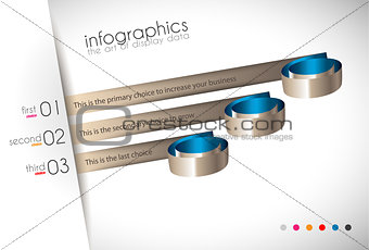 Infographic Design Template with modern flat style