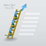 Ladder to Success, vector Infographics