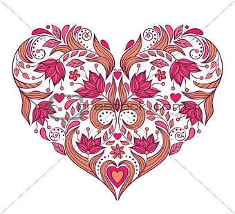 floral valentines heart