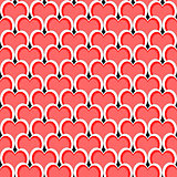 Design seamless red heart diagonal background