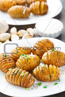 Accordion baked potatoes