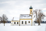 winter scenery church