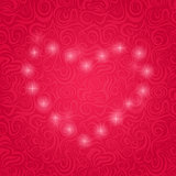 Pink Background with Sparkle Heart.