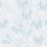 Seamless silvery Christmas pattern