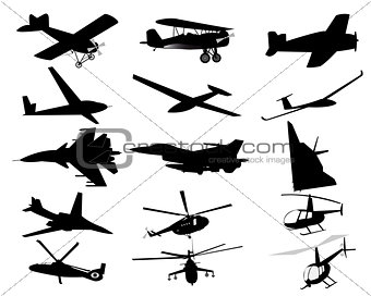 airplanes helicopters