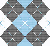 Knitted winter background with rhombus. seamless