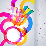 Abstract background with vector design elements.