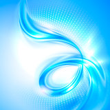Abstract blue swirl background