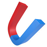 Blue and red magnet