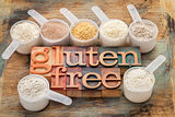 gluten free flours and typography