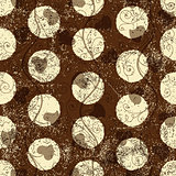 Seamless grungy brown pattern