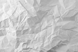 Photo white sheet of crumpled paper
