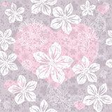 Seamless gentle valentine pattern
