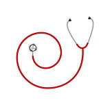 Stethoscope in shape of spiral