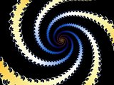 Colored fractal spiral