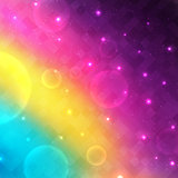 Abstract glowing vector background with transparent bubbles
