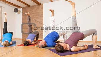 Yoga Exercise - Eka Pada Setu Bandha Sarvangasana 