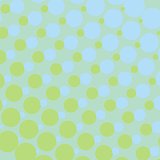 Vector spring or summer background - green and blue dots from small to big