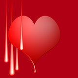 abstract vector illustration with the image of heart