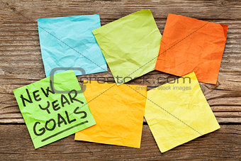 New Year goals note