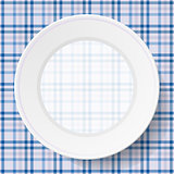 Image dishes on a napkin with a seamless texture