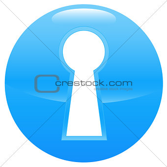 Keyhole blue icon