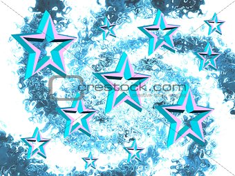 Decorative abstract with a stars