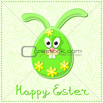 Cute Happy Easter Rabbit Bunny