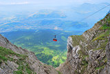 Cableway in Swiss Alps