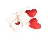 Red heart and gift box