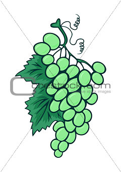 Abstract bunch of grapes