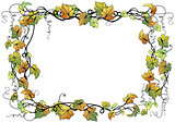 Abstract floral frame