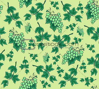 Seamless background from bunches of grapes