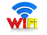Colorful WiFi symbol