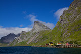 Fjord on Lofoten islands