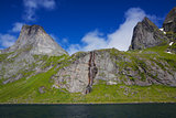 Fjord on Lofoten islands
