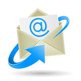 email wrapped arrow