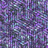 abstract striped cube blue purple gray backdrop