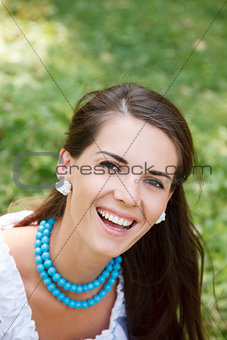 young woman laughing