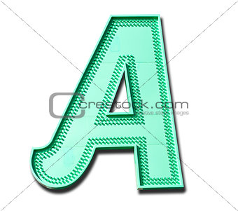 Neon letter A
